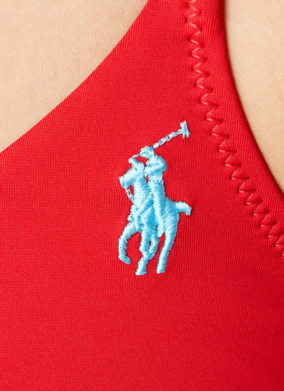 Ralph Lauren Kennedy bralette bikinitop met logo - detail 5 rood