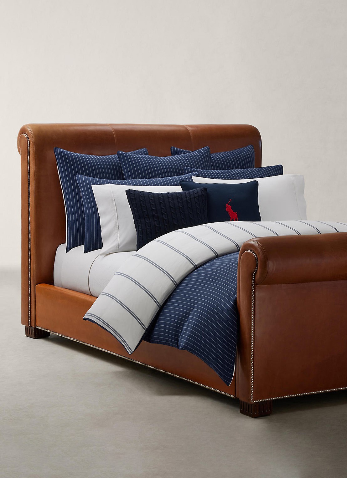 Ralph Lauren Kerrigan dekbedovertrek - exclusief kussenslopen - detail 3 donkerblauw