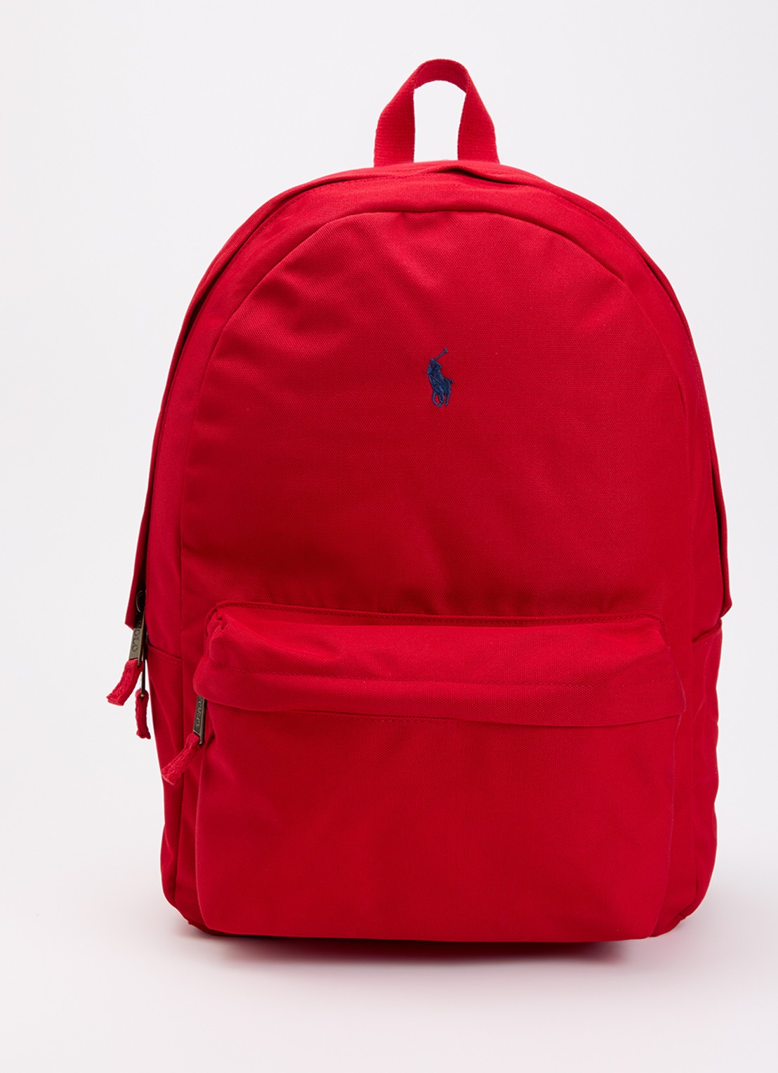 Ralph Lauren Kids rugzak met laptopvak en logo  - voorkant 2 rood