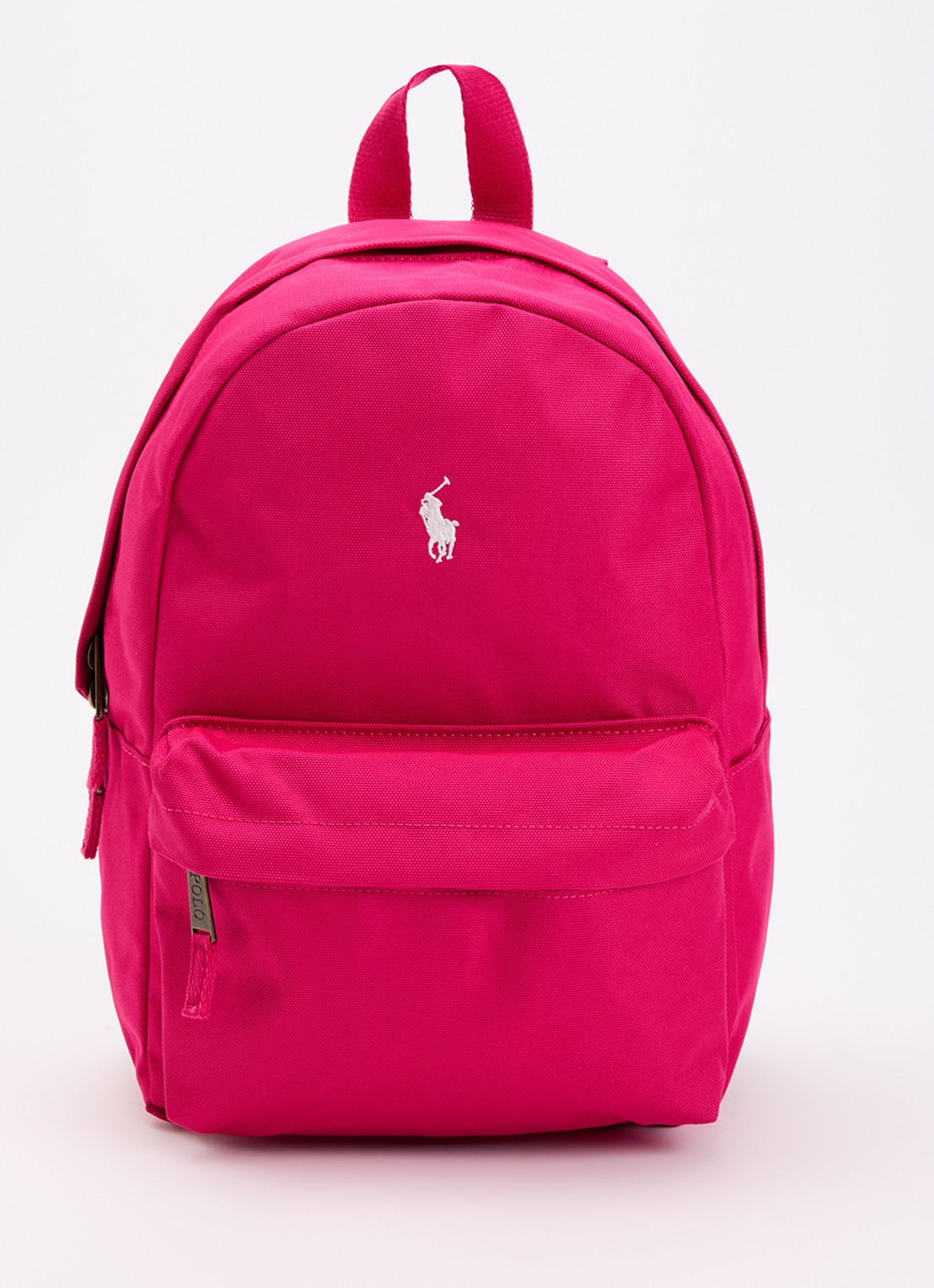 Ralph Lauren Kids rugzak met laptopvak en logo  - voorkant 3 roze