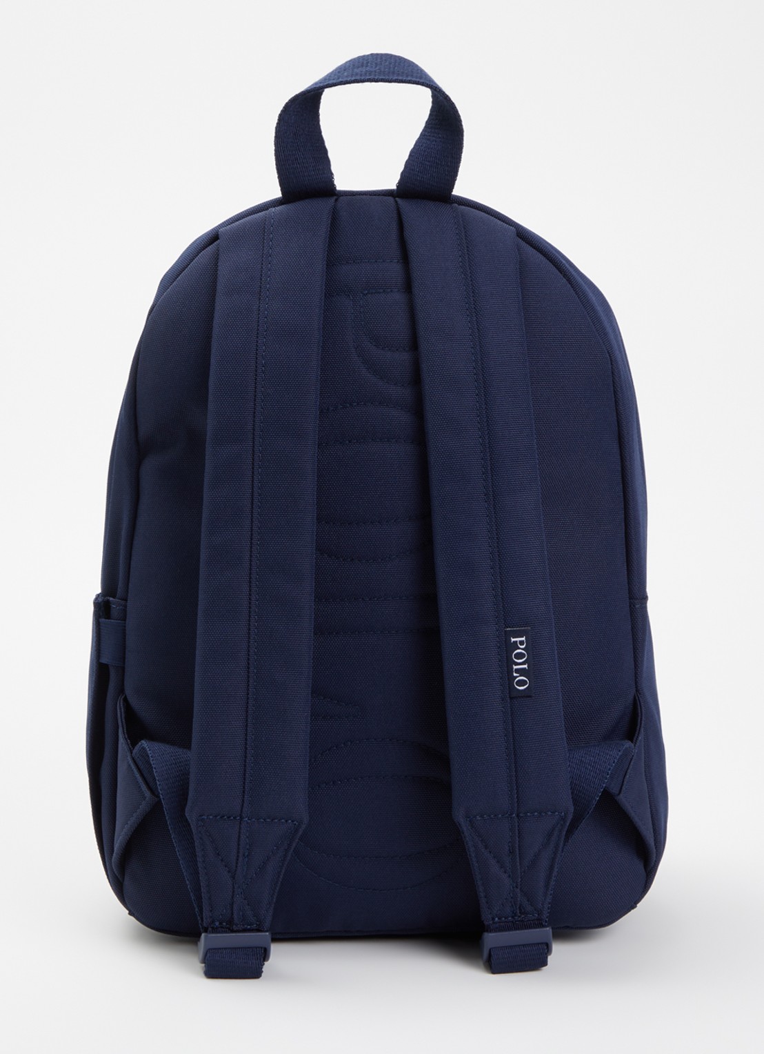 Ralph Lauren Kids rugzak met laptopvak en logo  - achterkant donkerblauw