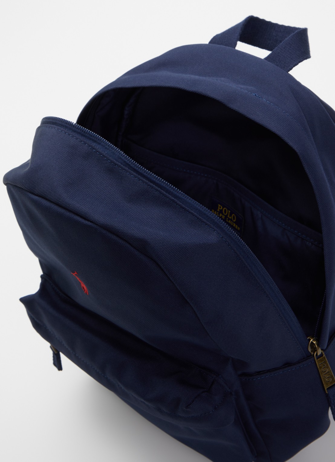 Ralph Lauren Kids rugzak met laptopvak en logo  - detail 2 donkerblauw