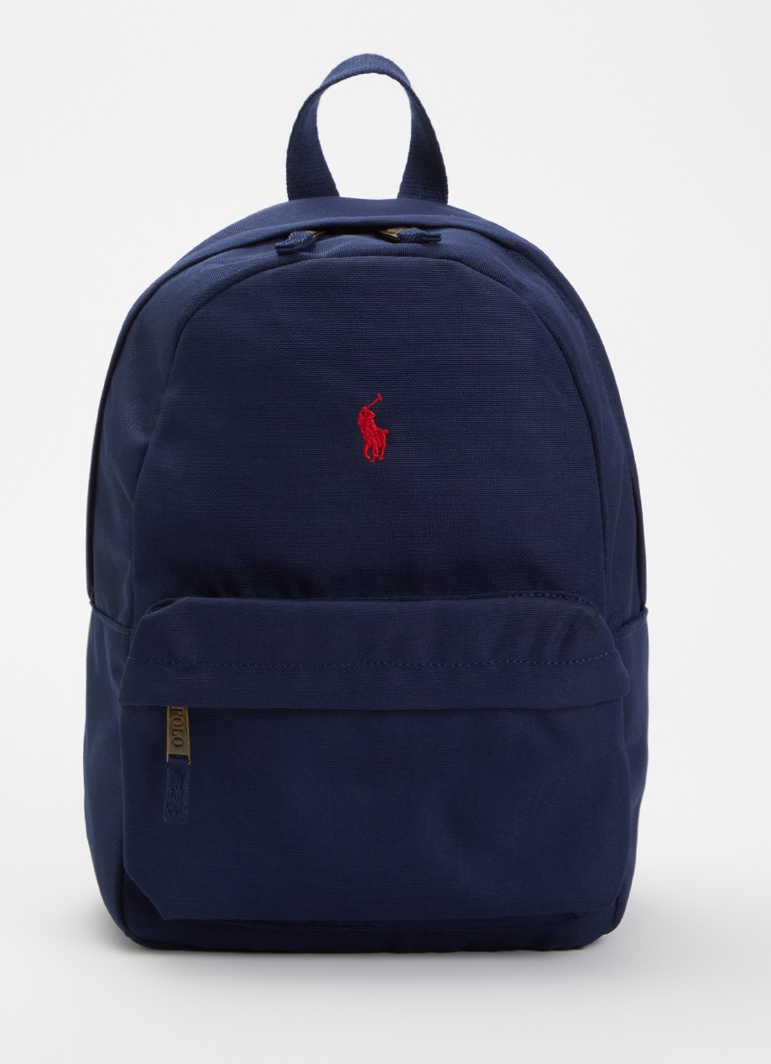 Ralph Lauren Kids rugzak met laptopvak en logo  - voorkant 3 donkerblauw