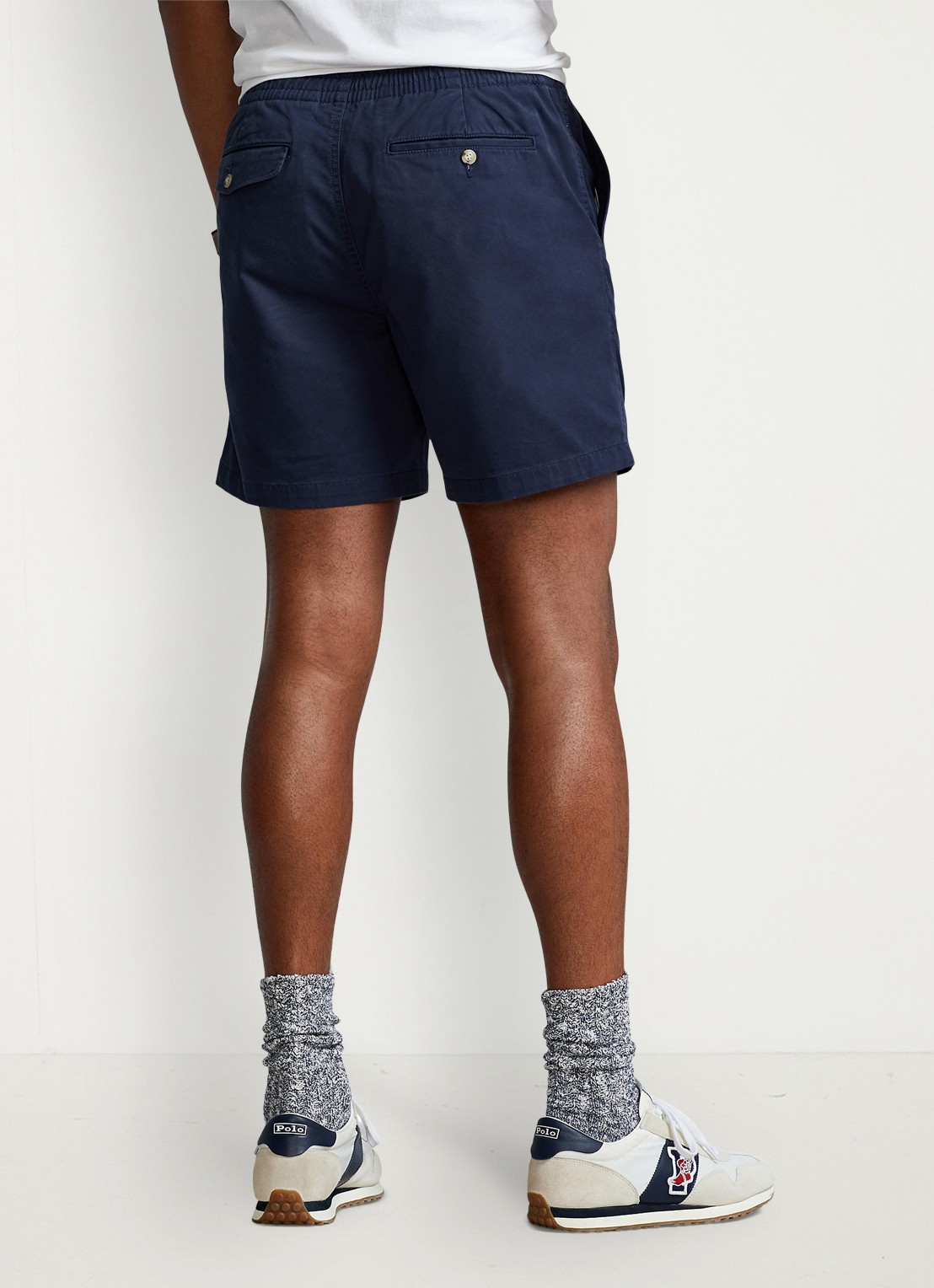 Ralph Lauren Korte broek van katoen met steekzakken  - achterkant 5 nautical ink / blauw