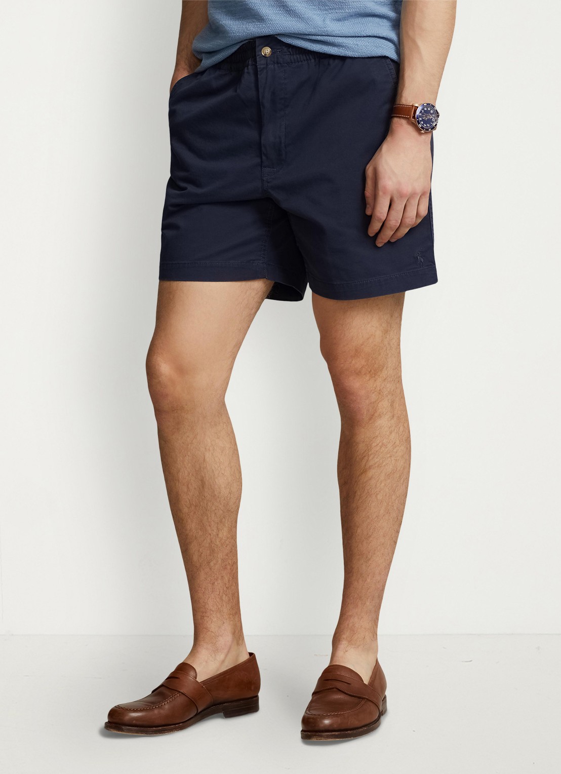 Ralph Lauren Korte broek van katoen met steekzakken  - detail 3 nautical ink / blauw