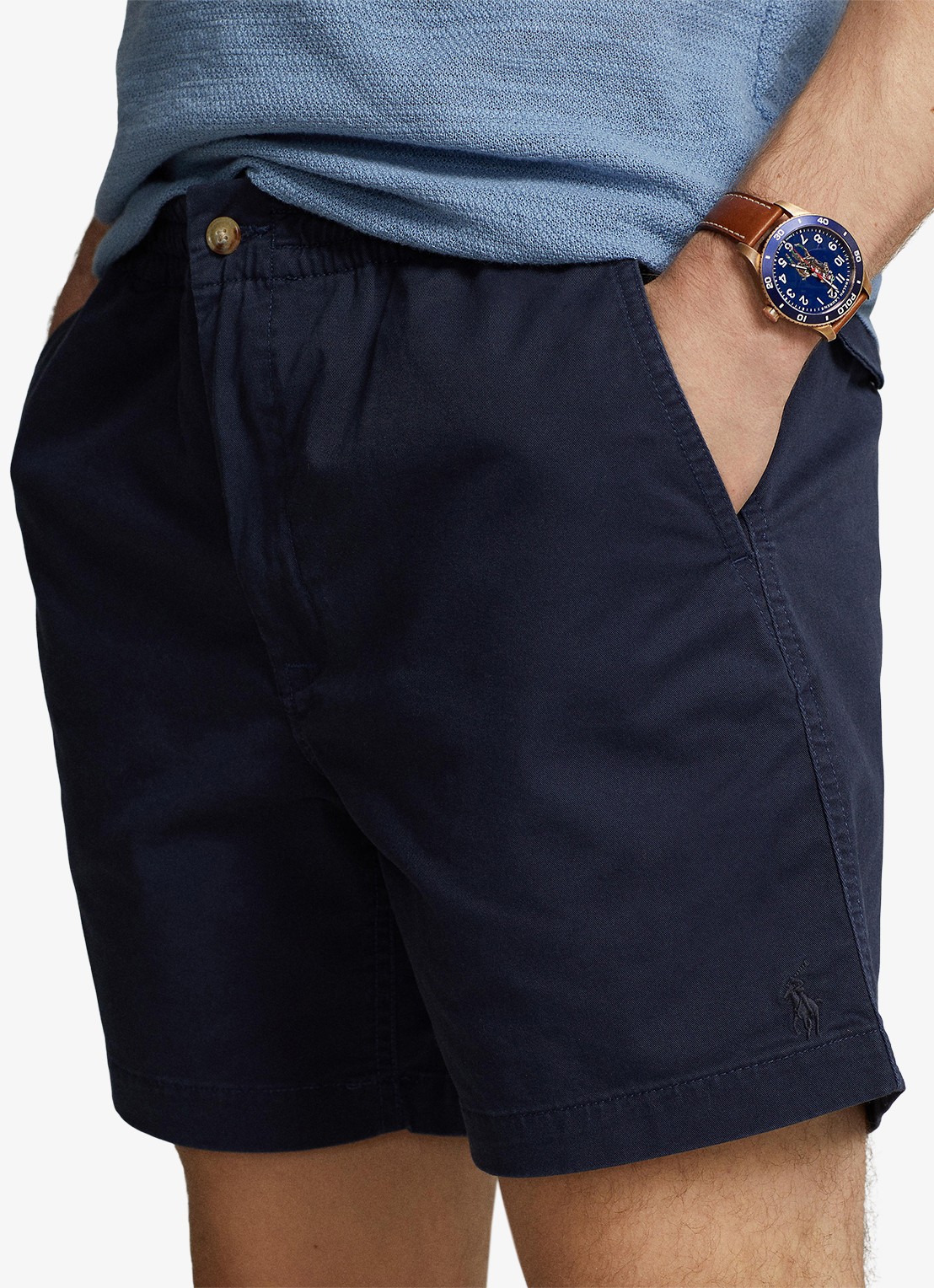 Ralph Lauren Korte broek van katoen met steekzakken  - detail 4 nautical ink / blauw