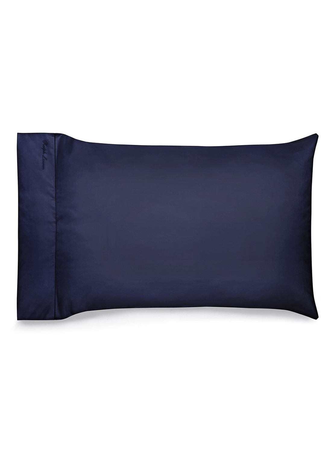 Ralph Lauren Kussensloop van katoensatijn 624TC in 2-pack - voorkant donkerblauw