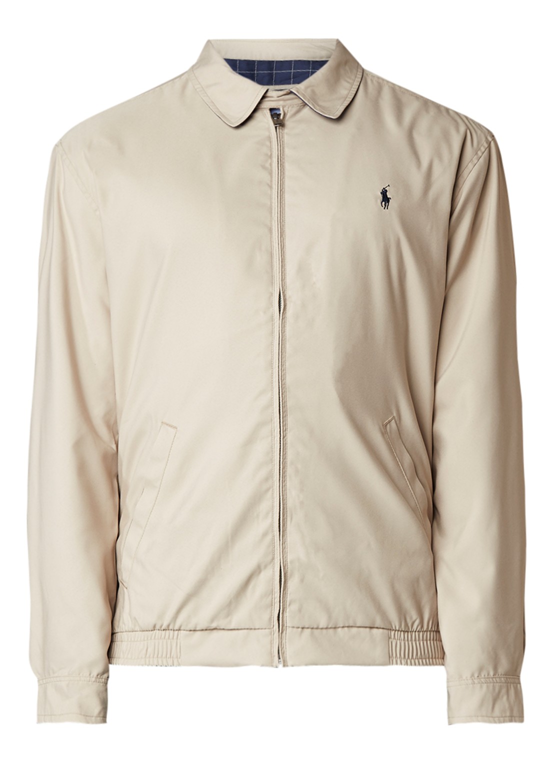 Ralph Lauren Lichtgewicht jack met elastische boord - voorkant 3 beige