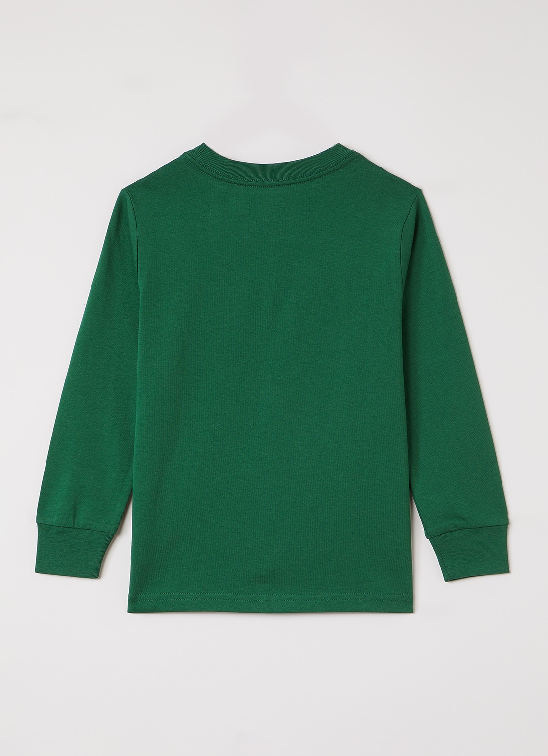 Ralph Lauren Longsleeve met logoborduring - voorkant 3 donkergroen