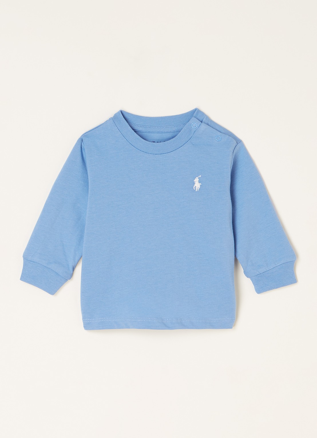 Ralph Lauren Longsleeve met logoborduring  - voorkant 2 blauw