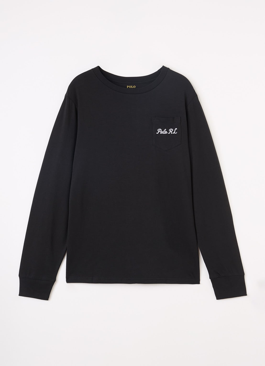 Ralph Lauren Longsleeve met logoprint - voorkant zwart