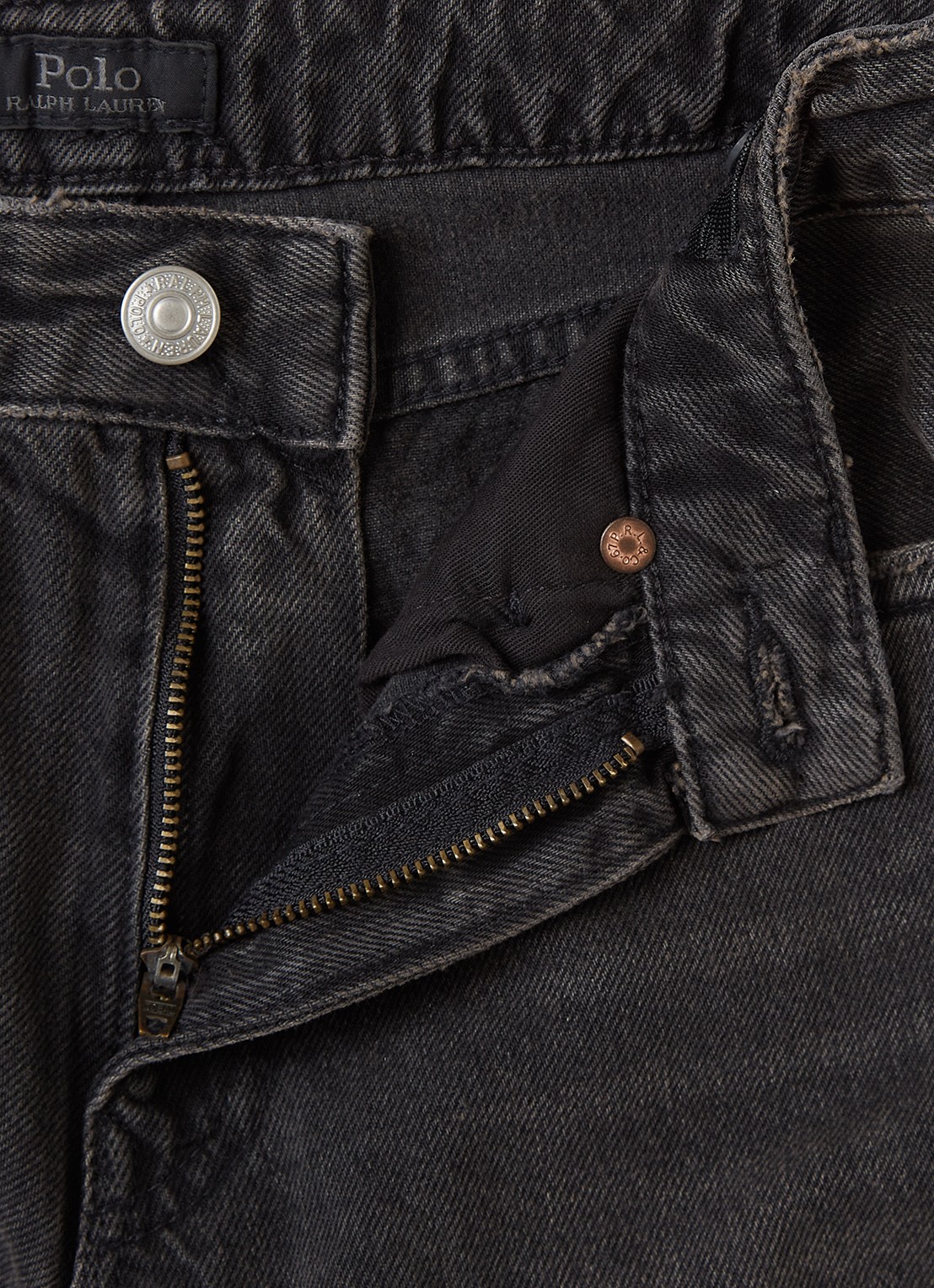 Ralph Lauren Loose fit jeans met gekleurde wassing - detail zwart