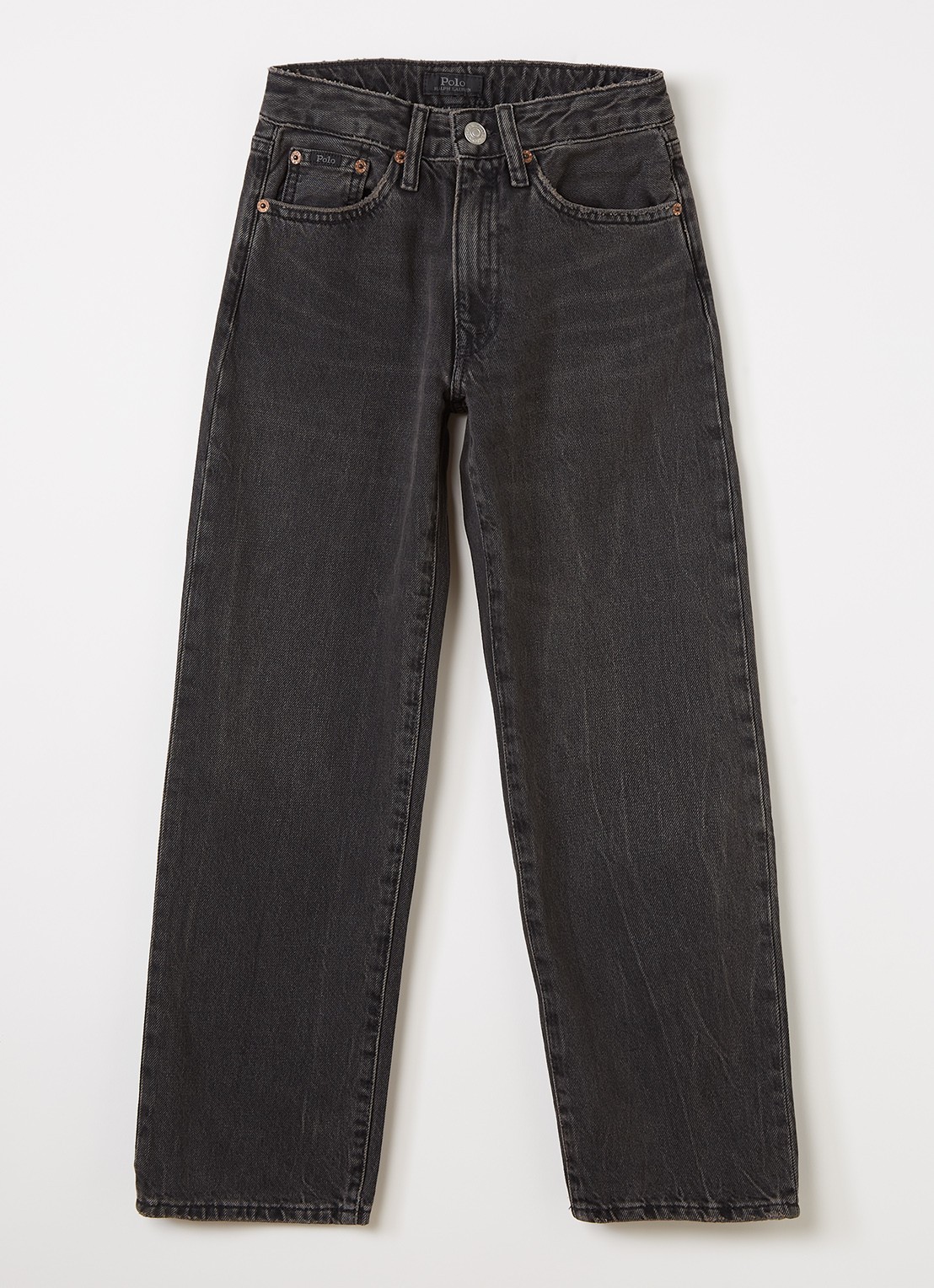 Ralph Lauren Loose fit jeans met gekleurde wassing - voorkant 2 zwart
