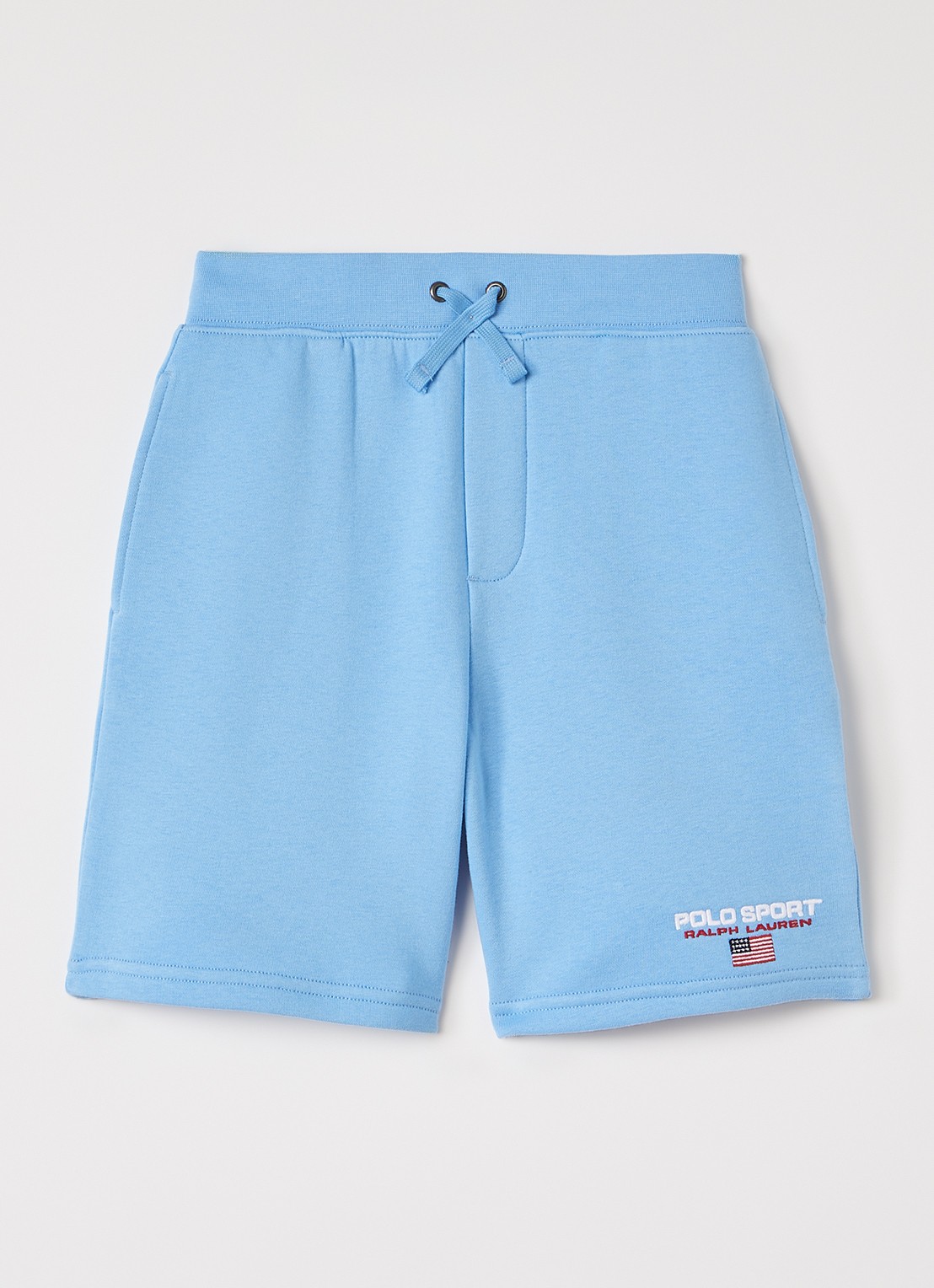 Ralph Lauren Loose fit korte joggingbroek met logo - voorkant 2 blauw