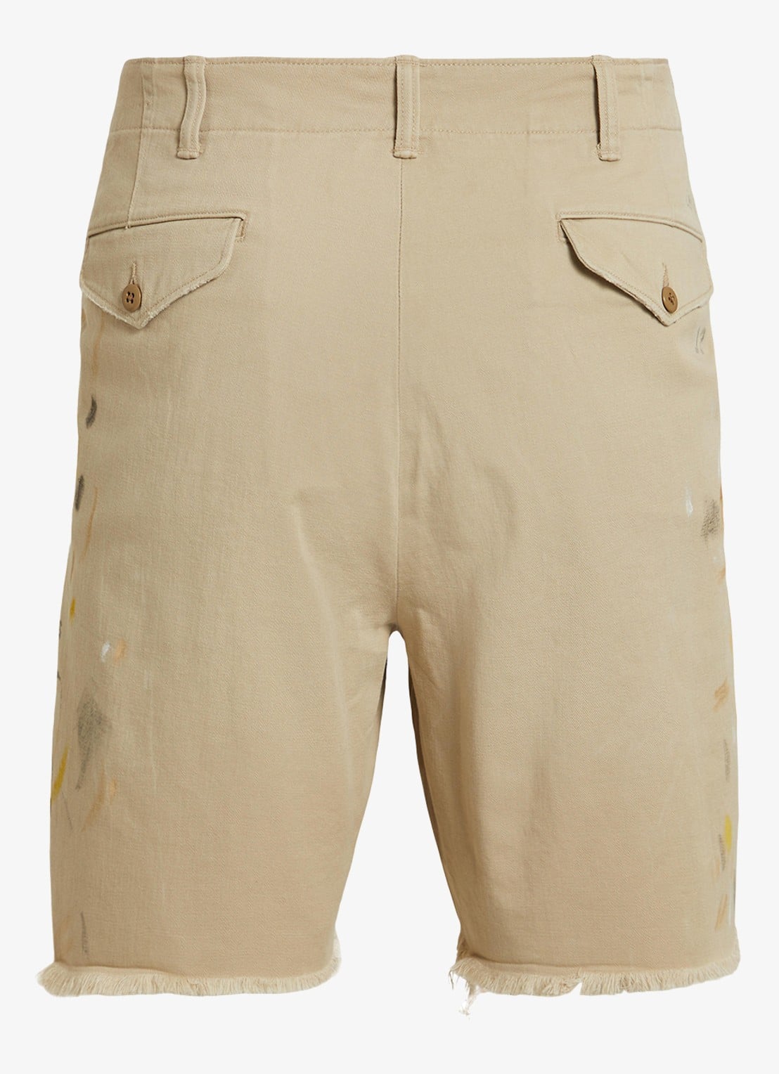 Ralph Lauren Loose fit korte spijkerbroek met gekleurde wassing en print - detail 3 classic khaki / beige