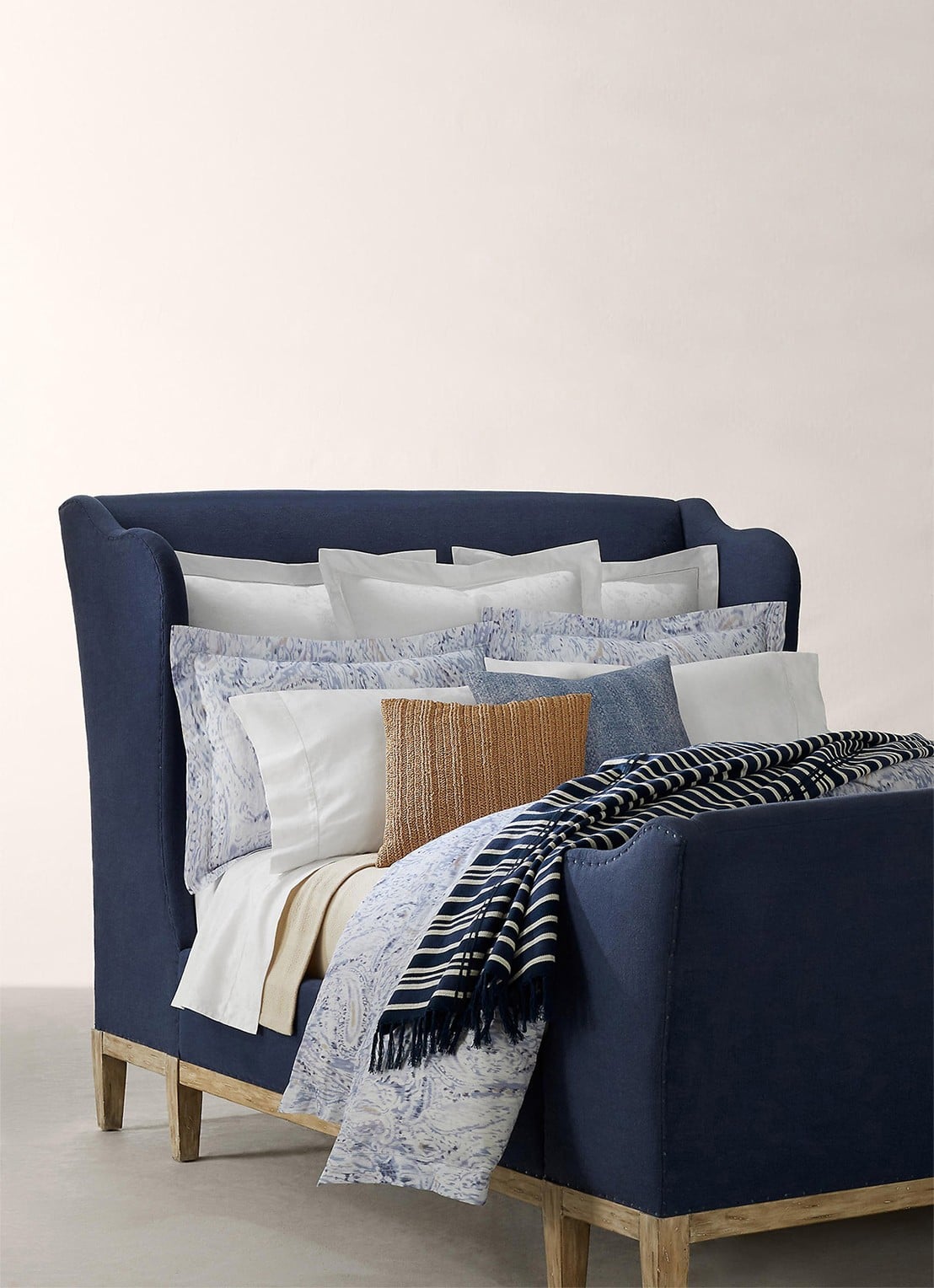 Ralph Lauren Lorelai dekbedovertrek 120TC - exclusief kussenslopen - detail 2 blauw