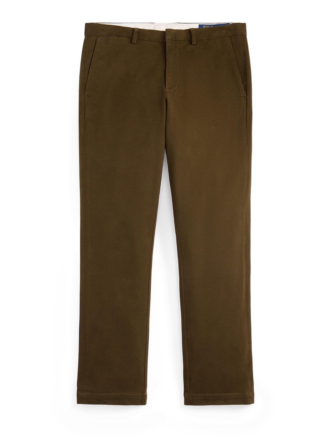 Ralph Lauren Manhasset straight fit chino met stretch - voorkant 2 dark brown / donkerbruin