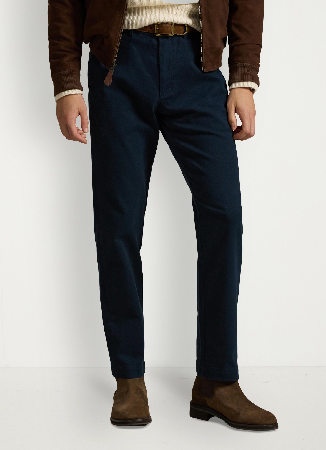 Ralph Lauren Manhasset straight fit chino met stretch - detail 4 aviator navy / donkerblauw