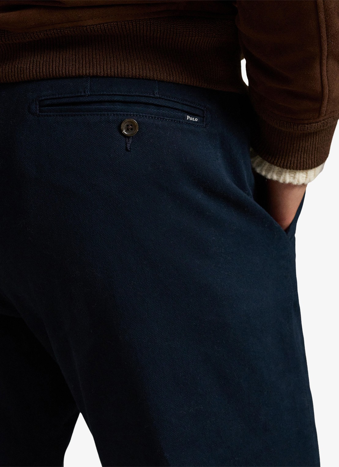 Ralph Lauren Manhasset straight fit chino met stretch - detail 5 aviator navy / donkerblauw