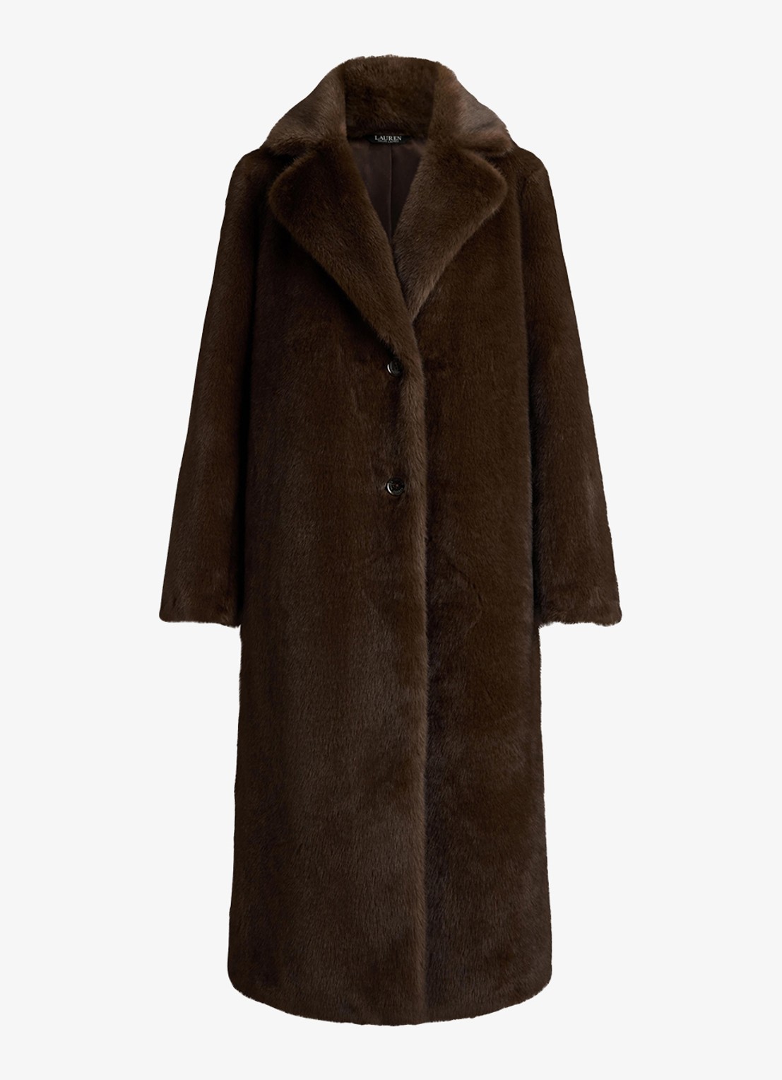 Ralph Lauren Mantel van imitatiebont - voorkant 4 circuit brown / bruin
