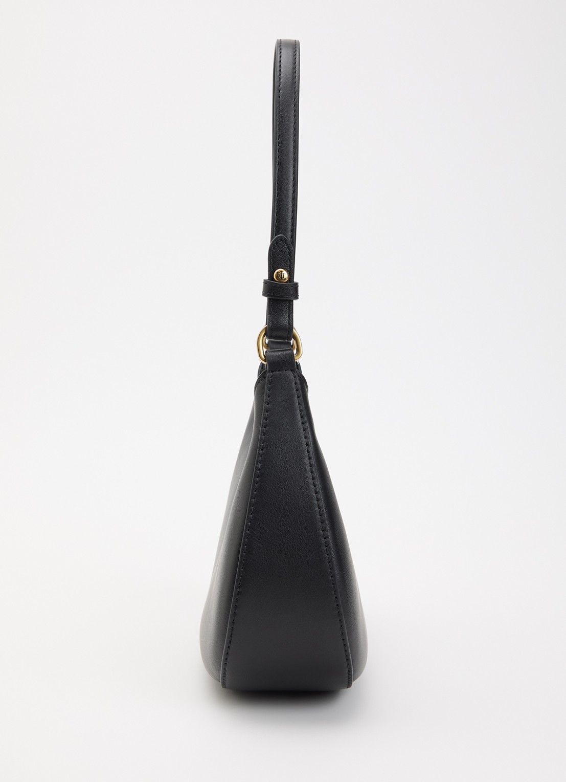Ralph Lauren Marcy schoudertas van leer met afneembare schouderriem  - detail 4 zwart