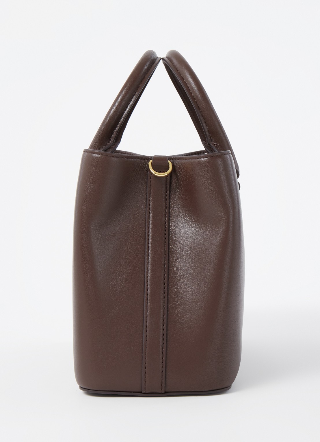Ralph Lauren Marcy Small handtas van leer - detail 4 bruin