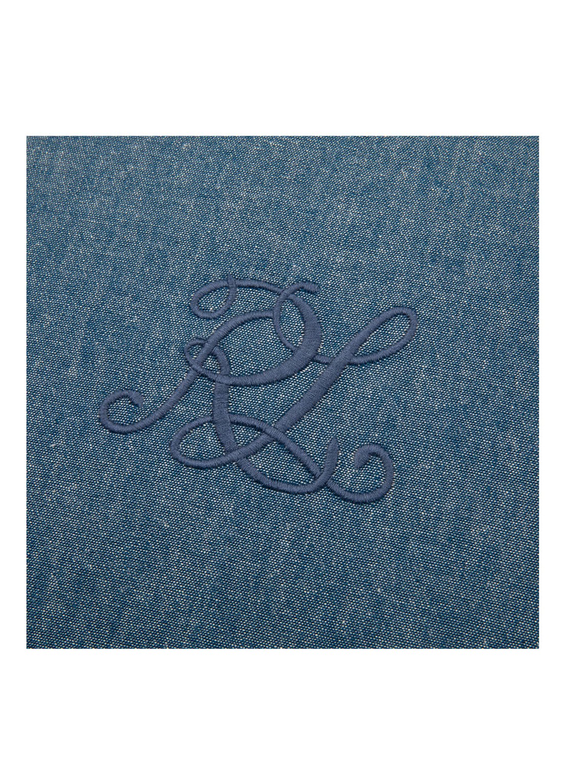 Ralph Lauren Margaret sierkussen van katoen 45 x 45 cm - detail 3 donkerblauw