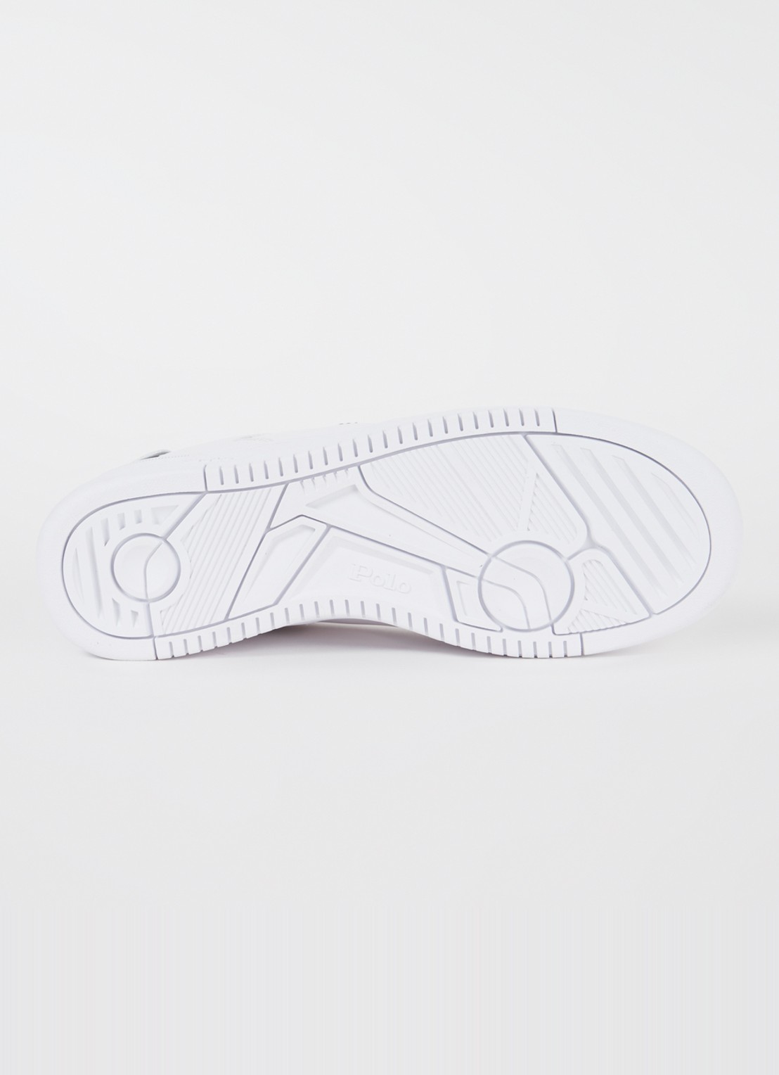 Ralph Lauren Masters Court sneaker met leren details - detail 4 wit