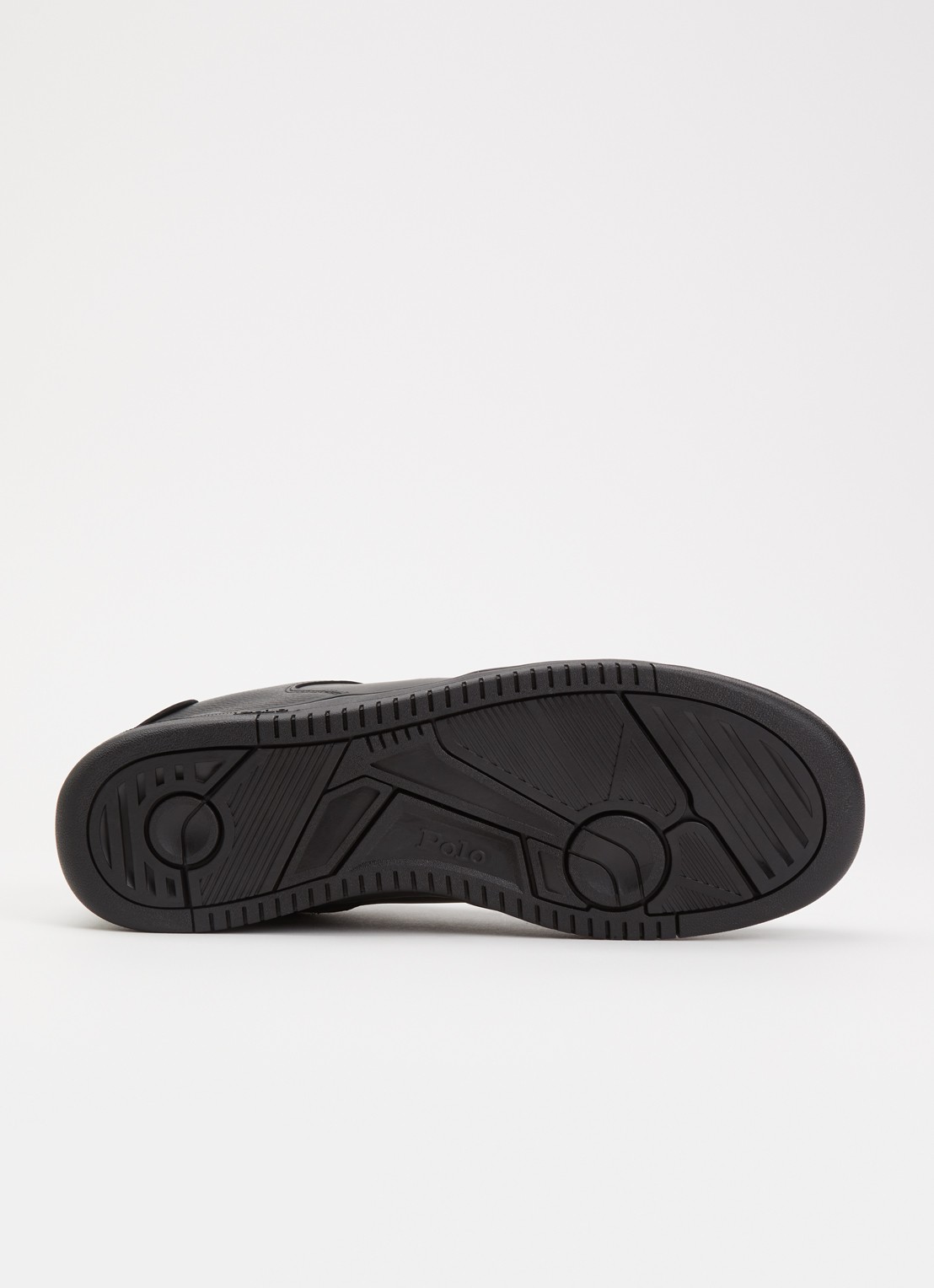 Ralph Lauren Masters Court sneaker met logo  - detail 3 zwart
