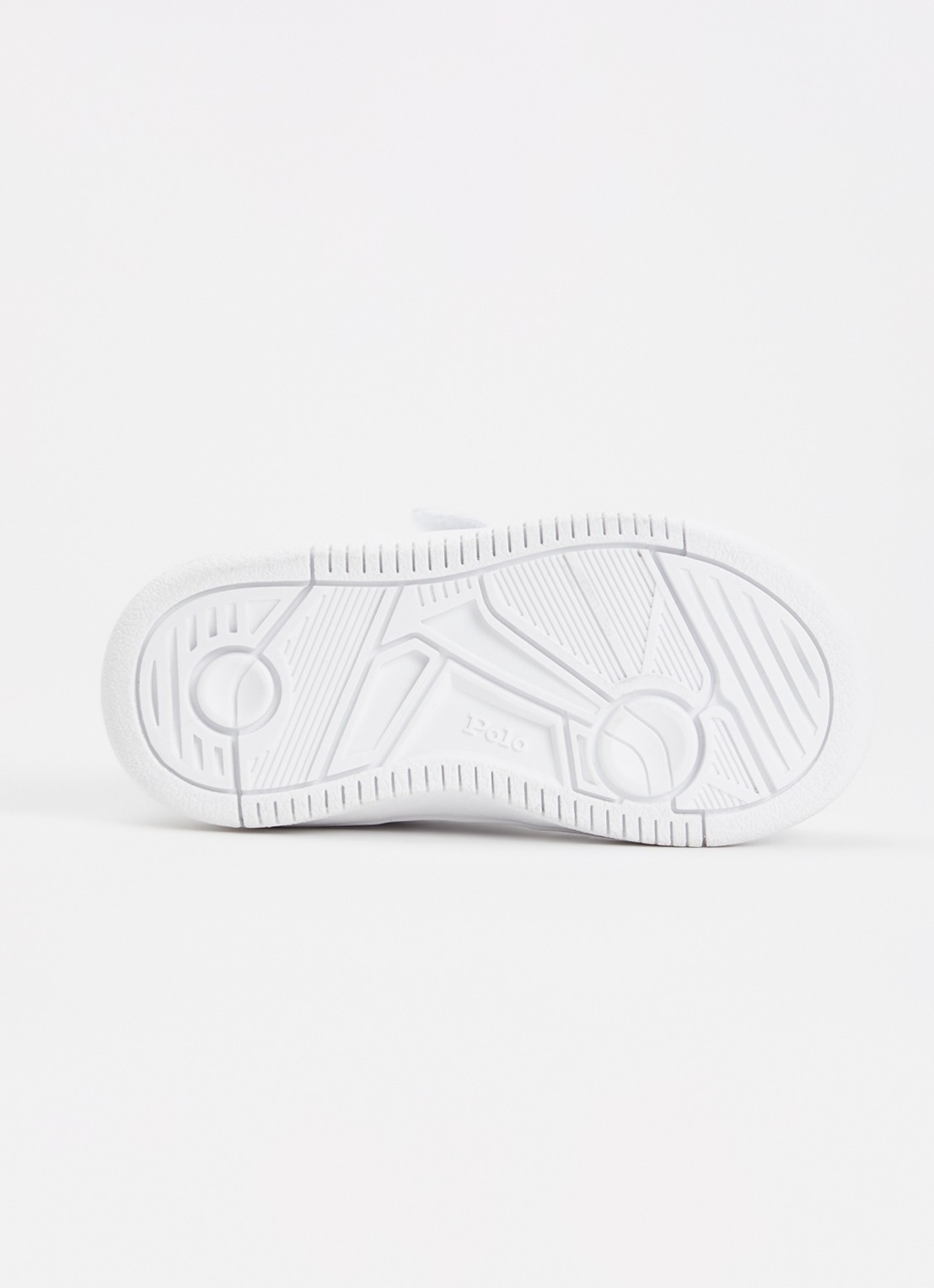Ralph Lauren Masters Court sneaker met logo - detail wit