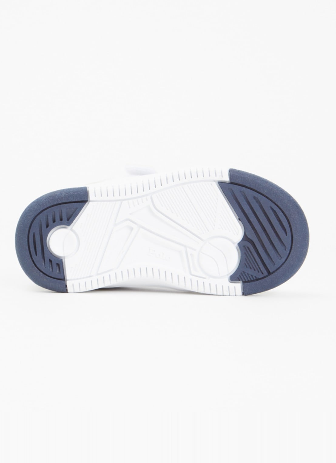 Ralph Lauren Masters Court sneaker met logo  - detail beige