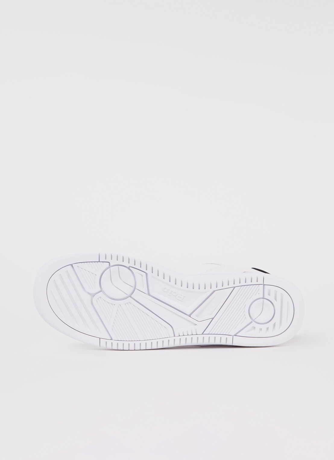 Ralph Lauren Masters Court sneaker van leer - detail 4 wit