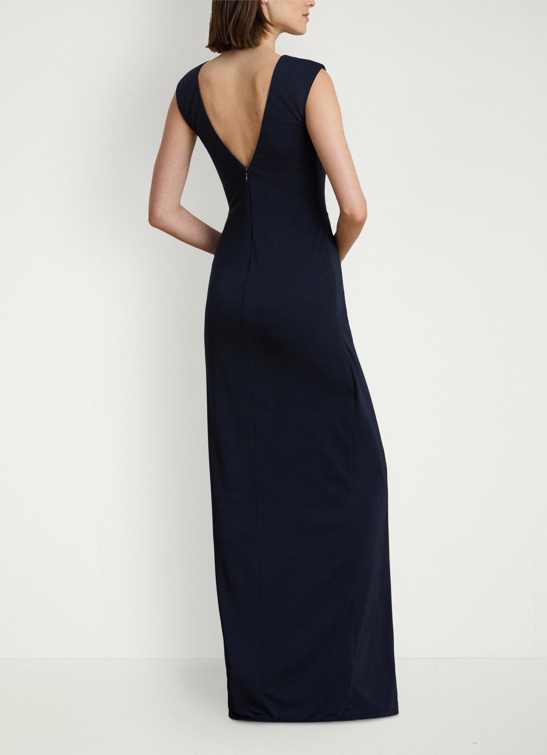 Ralph Lauren Maxi jurk met gespdetai - achterkant lauren navy / donkerblauw