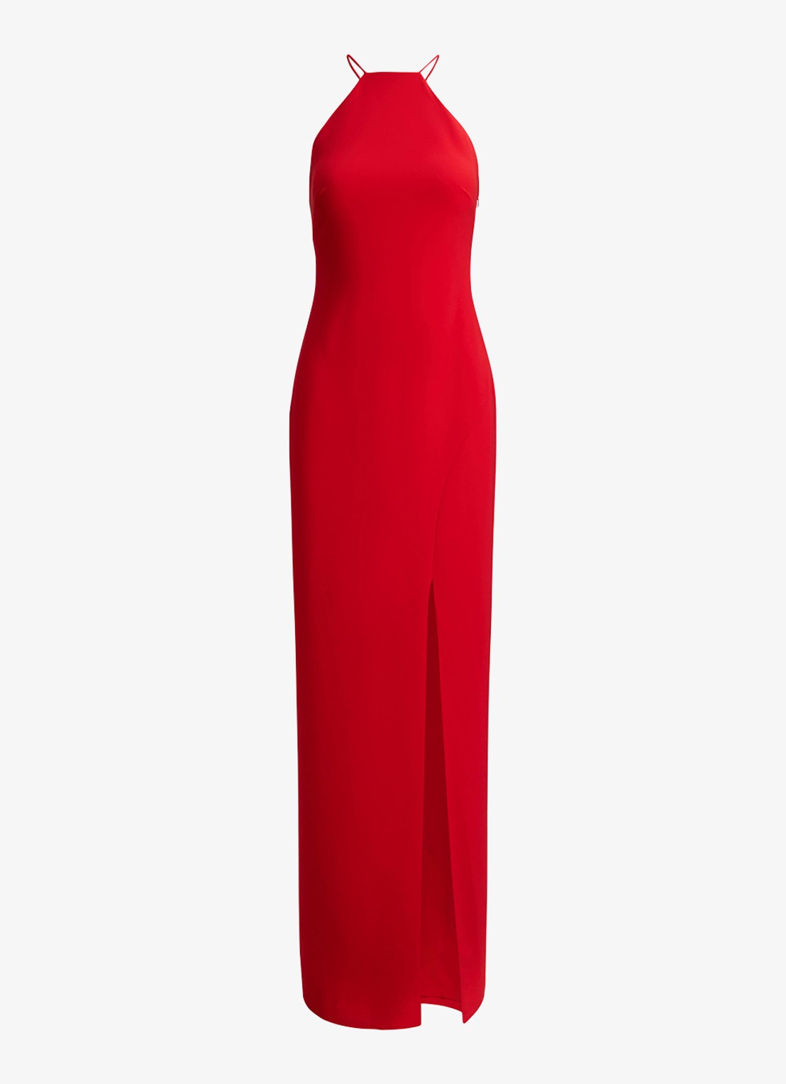 Ralph Lauren Maxi jurk met split - voorkant cruise red 2wr6 / rood