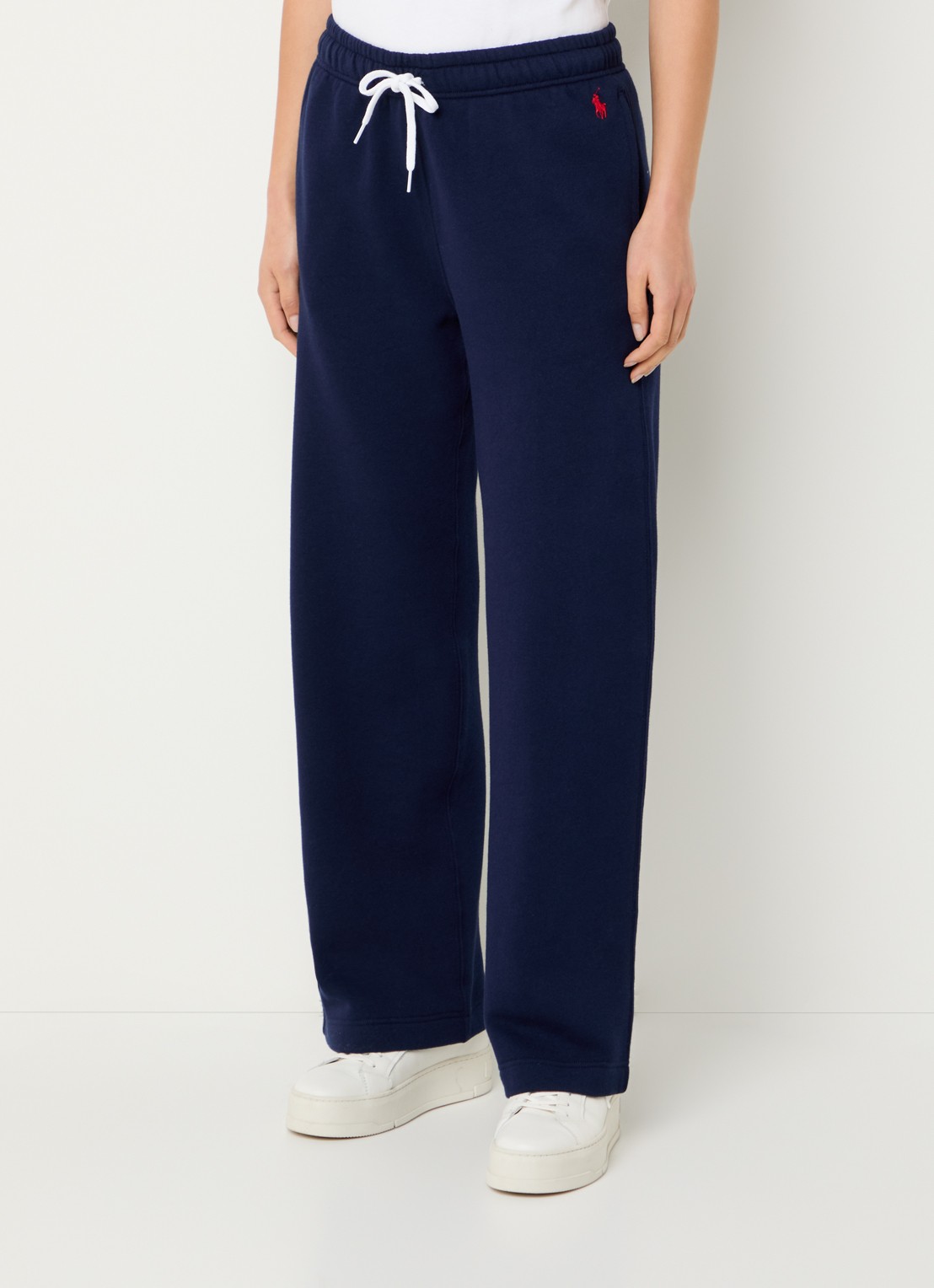 Ralph Lauren Mid waist loose fit joggingbroek met steekzakken - detail 4 donkerblauw