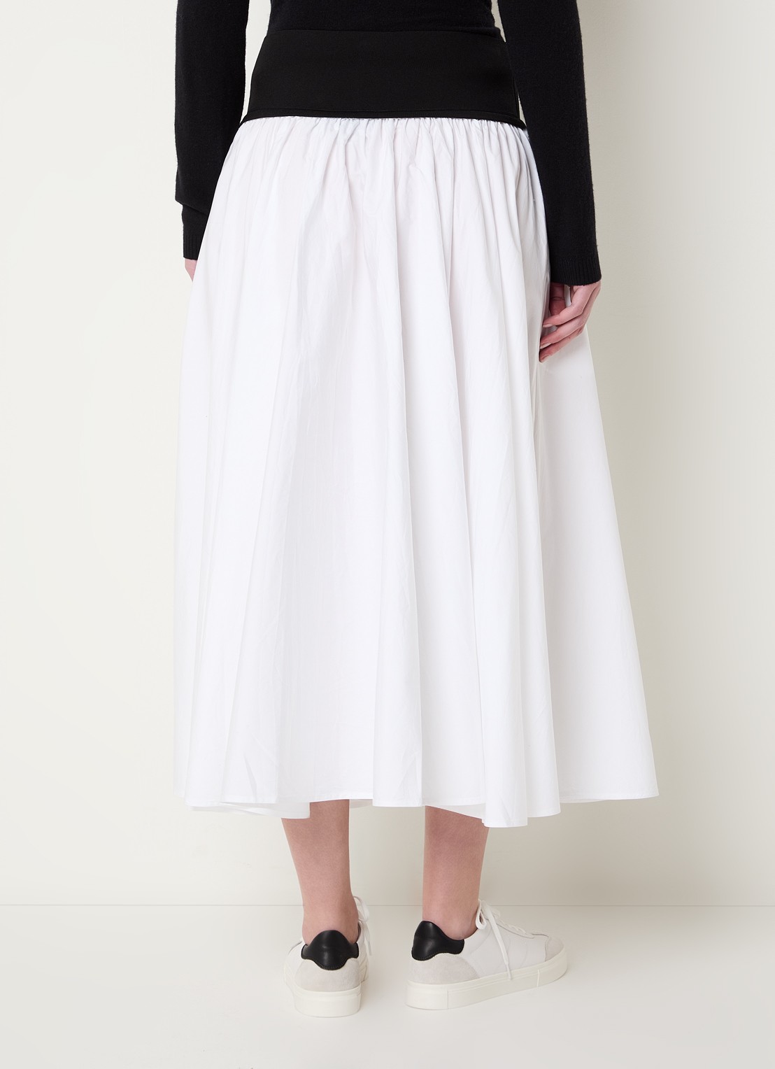 Ralph Lauren Midi rok met logo - achterkant wit