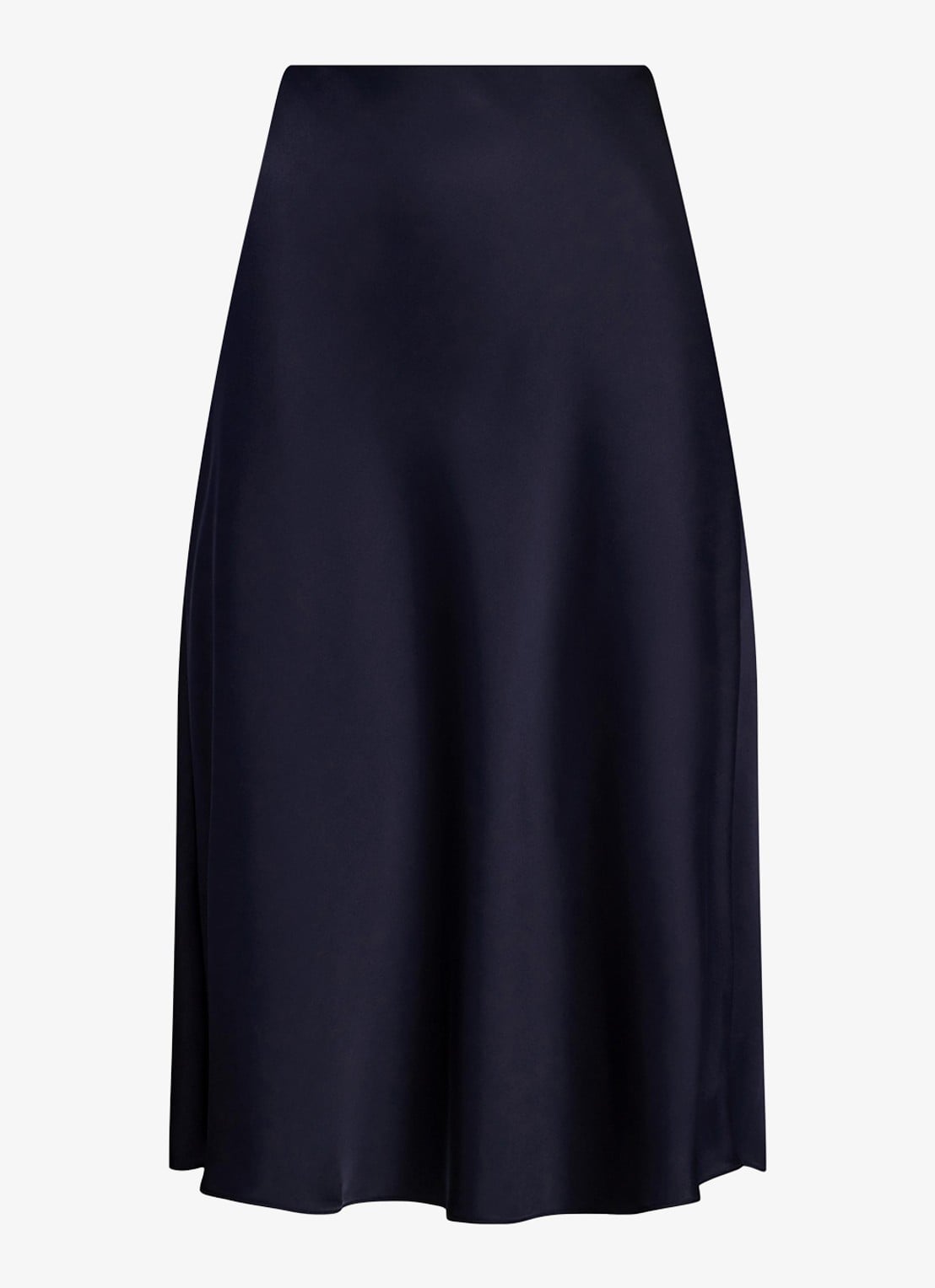 Ralph Lauren Midi rok van satijn - voorkant 2 blauw