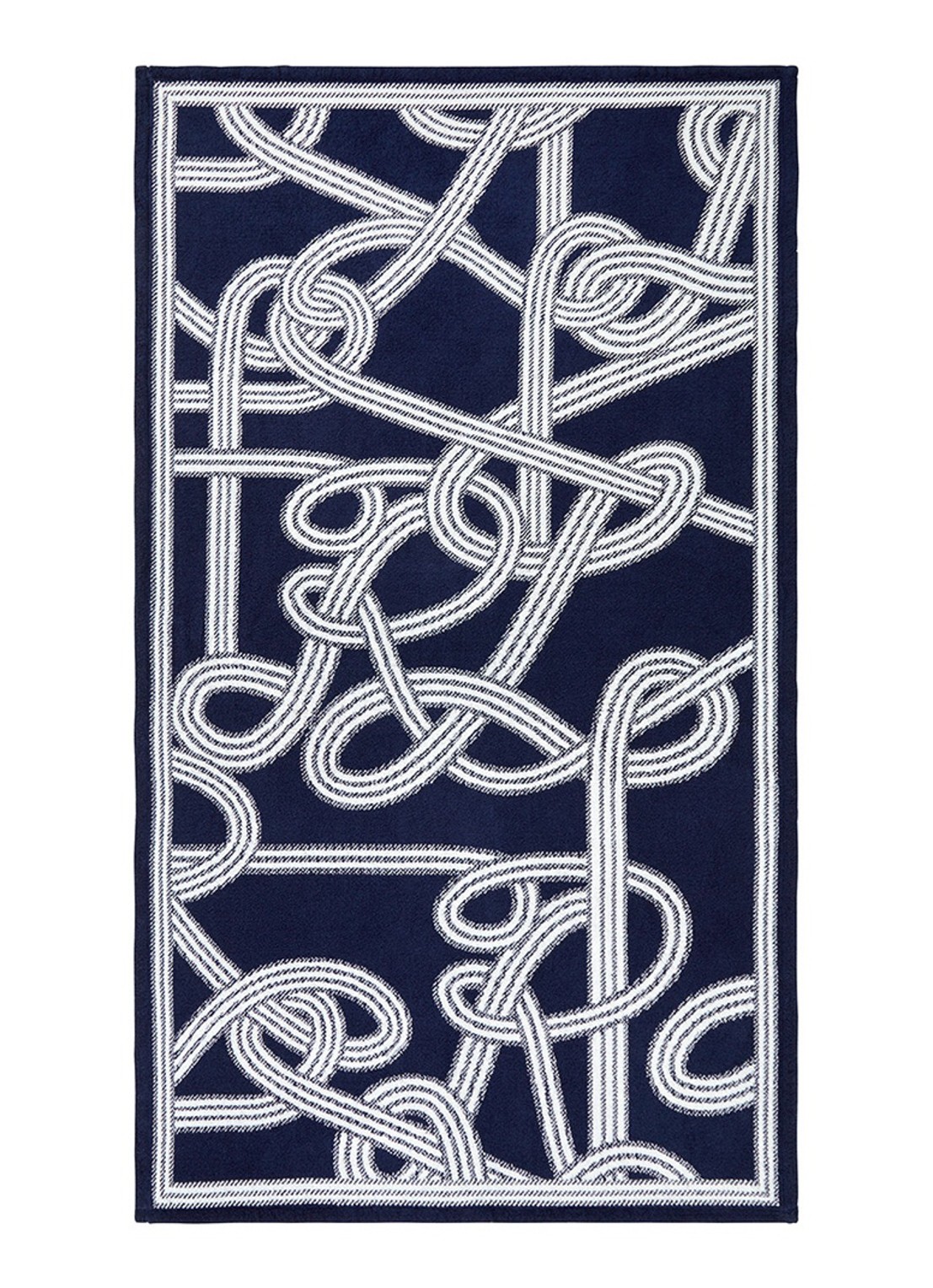 Ralph Lauren Oakleigh strandlaken - 100 x 170 cm - voorkant 2 donkerblauw