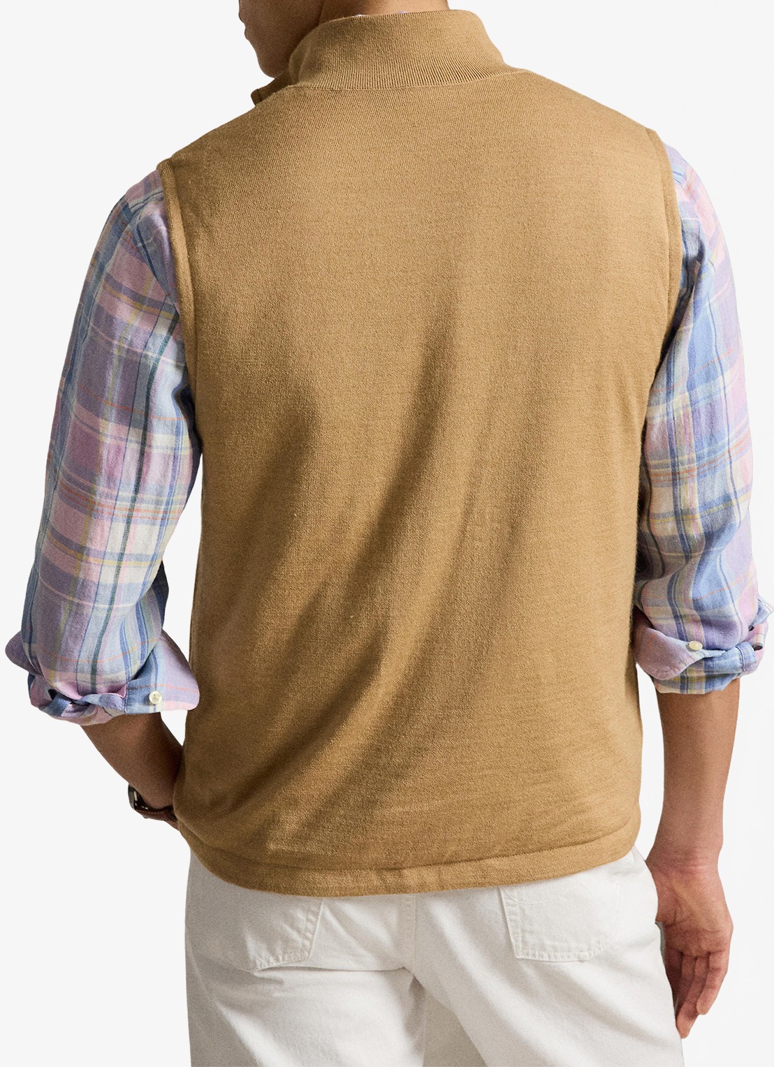 Ralph Lauren Omkeerbare bodywarmer in wolblend - achterkant 5 bruin