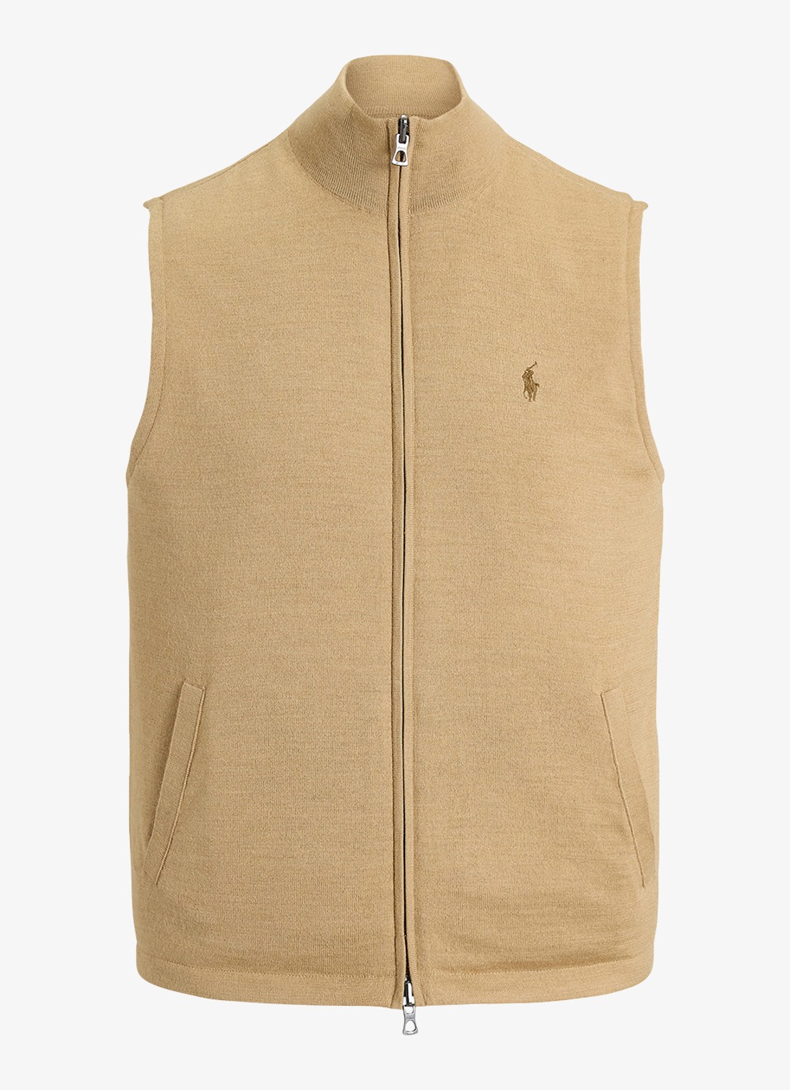 Ralph Lauren Omkeerbare bodywarmer in wolblend - voorkant 3 bruin