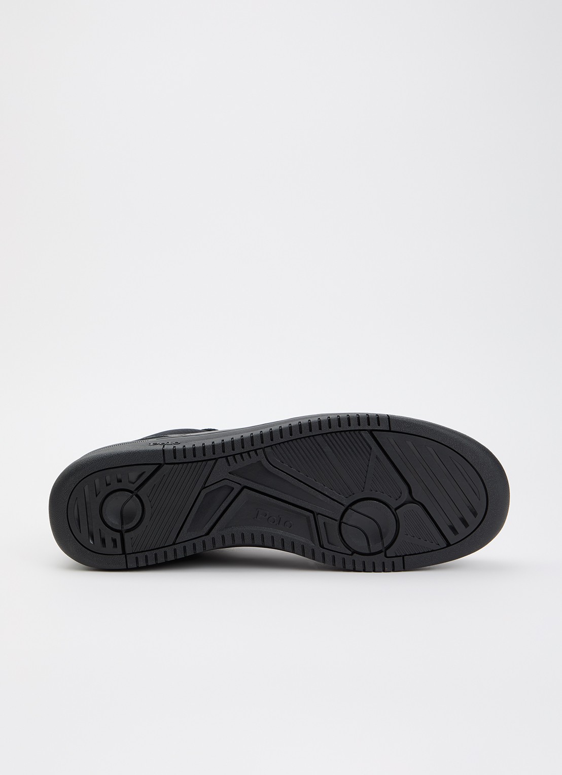 Ralph Lauren Open Masters sneaker van leer met logo - detail 5 zwart