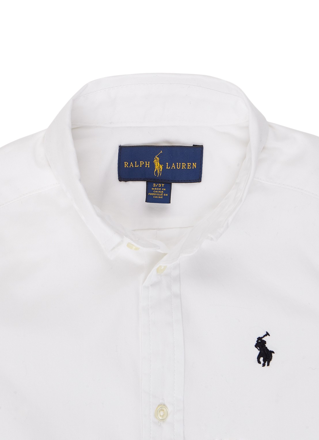 Ralph Lauren Overhemd met logoborduring - detail 4 wit