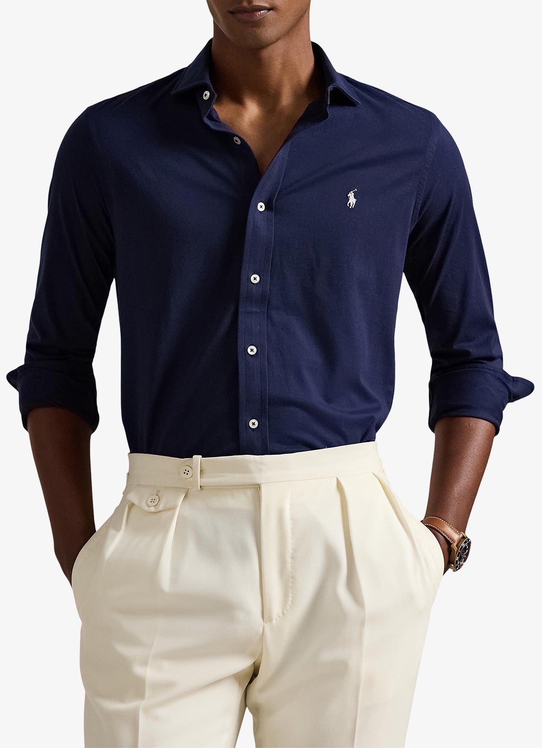 Ralph Lauren Overhemd met logoborduring - detail 4 cruise navy / donkerblauw