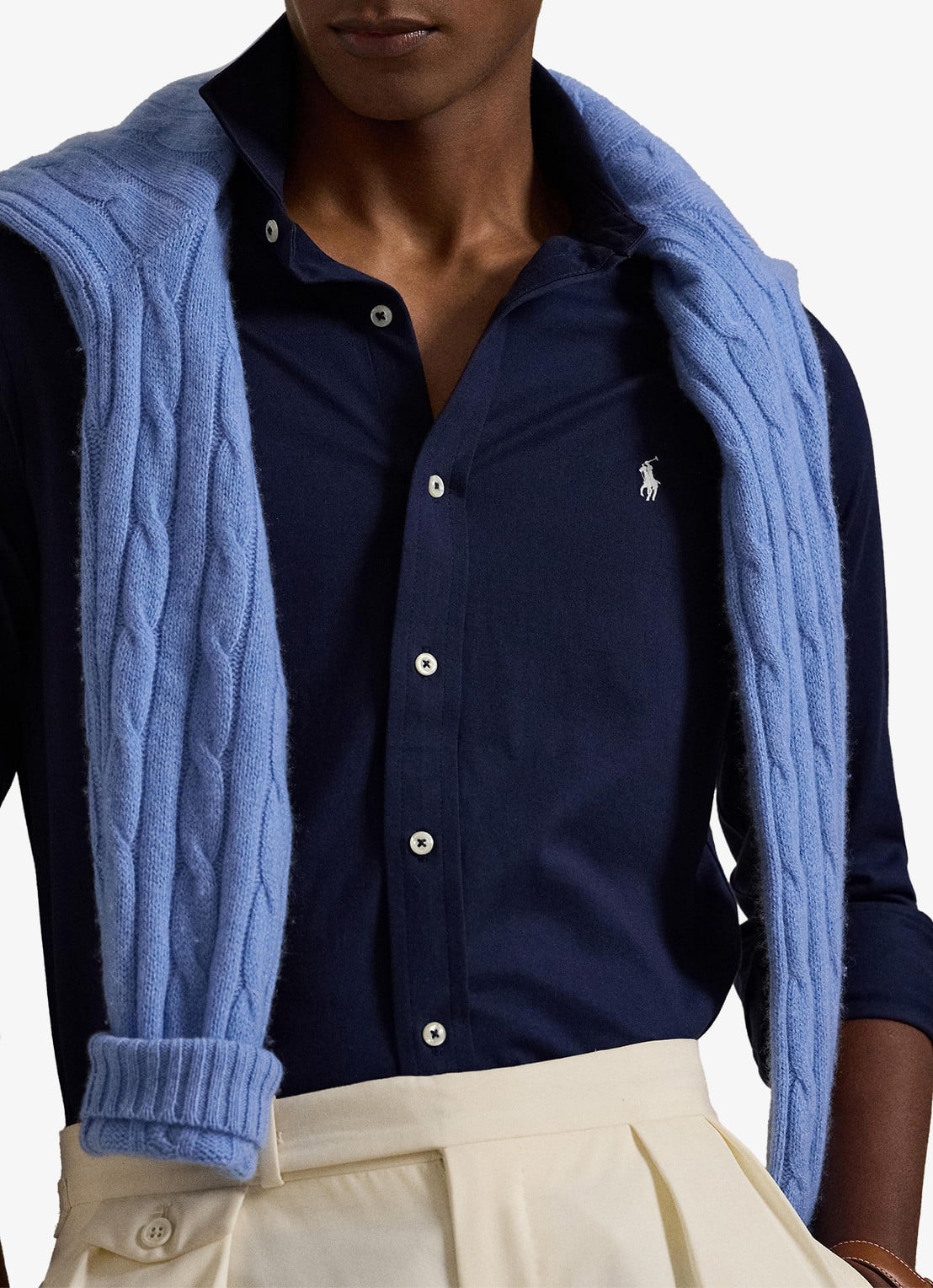Ralph Lauren Overhemd met logoborduring - detail 5 cruise navy / donkerblauw