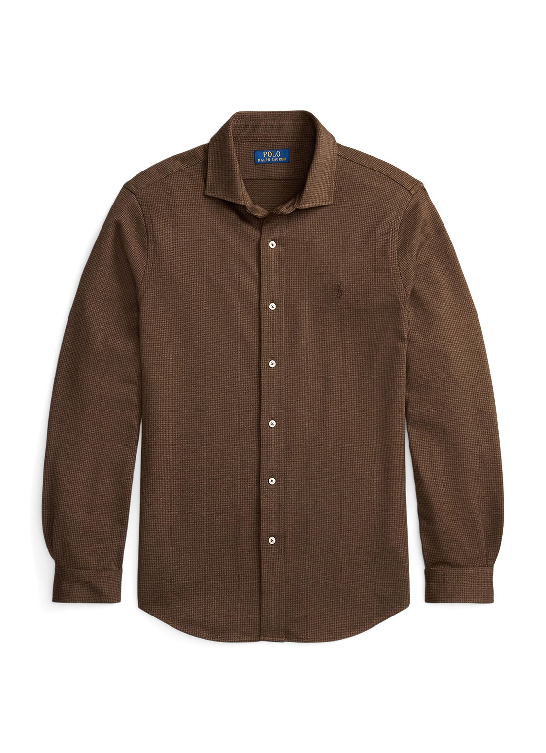 Ralph Lauren Overhemd met logoborduring - voorkant 4 bruin