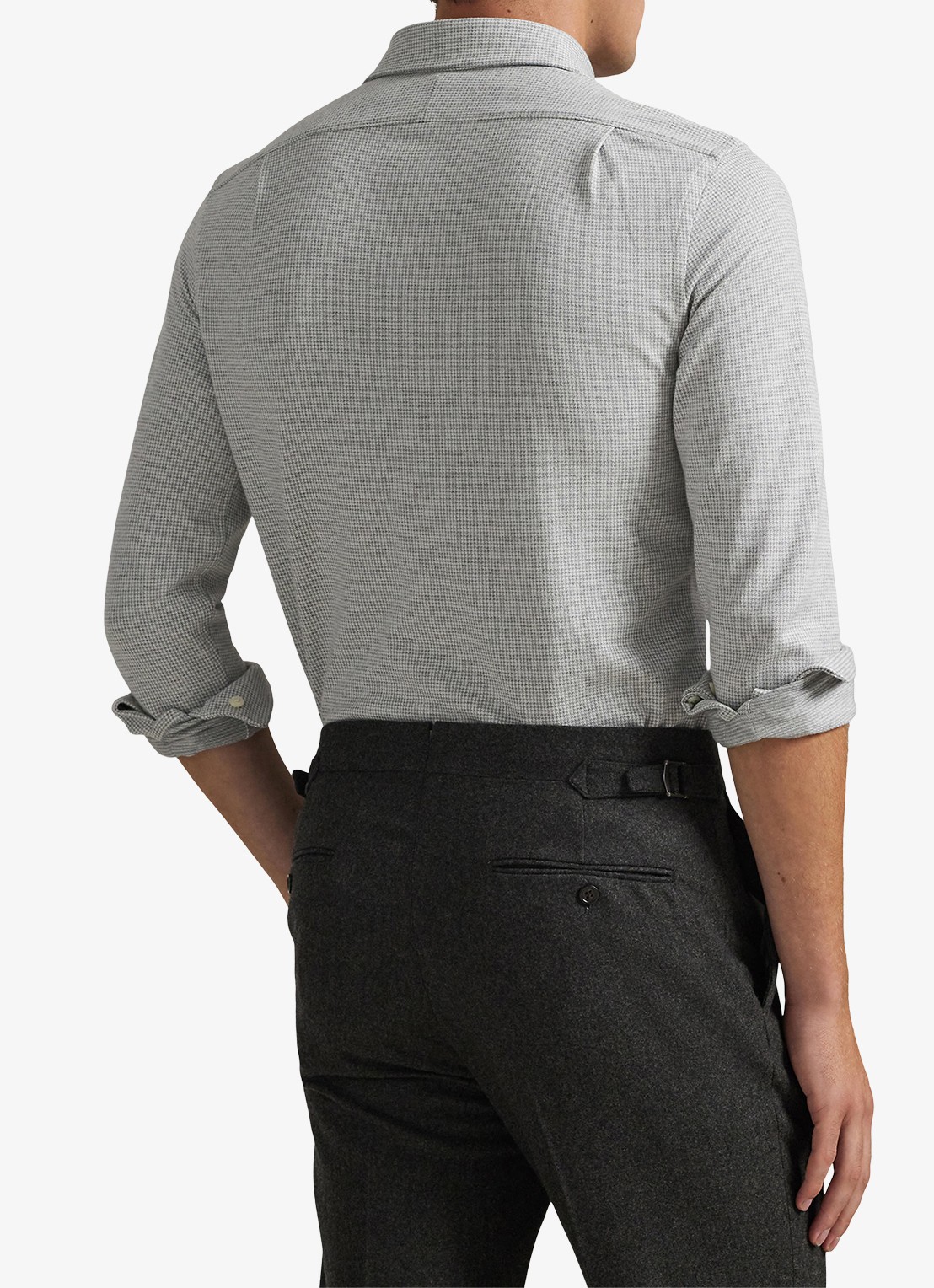 Ralph Lauren Overhemd met logoborduring - achterkant 3 andover cream / creme