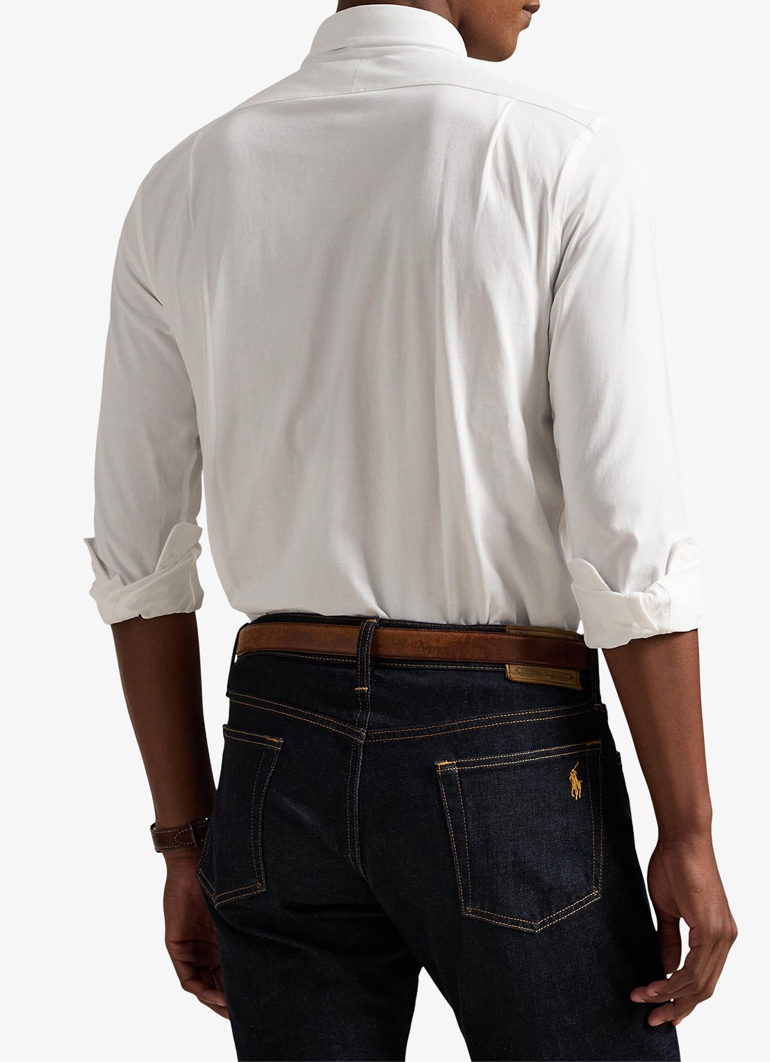 Ralph Lauren Overhemd met logoborduring - achterkant 3 white / wit