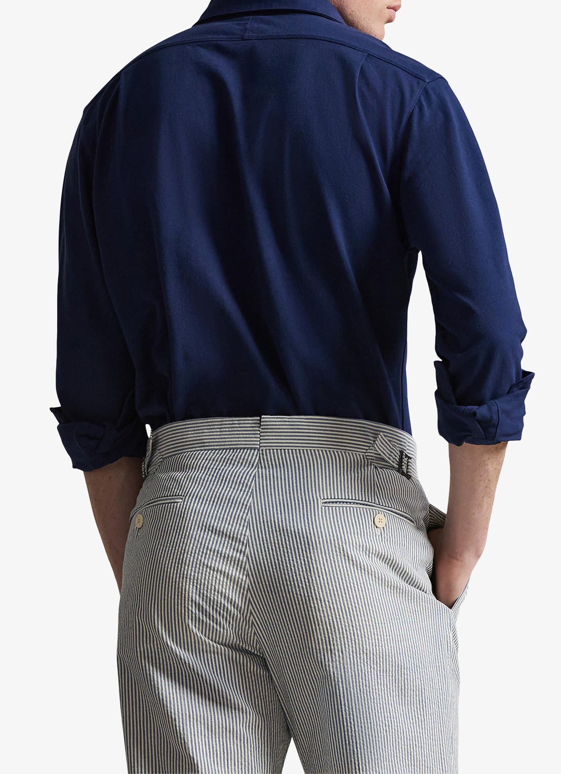 Ralph Lauren Overhemd met logoborduring - achterkant dark cobalt / donkerblauw