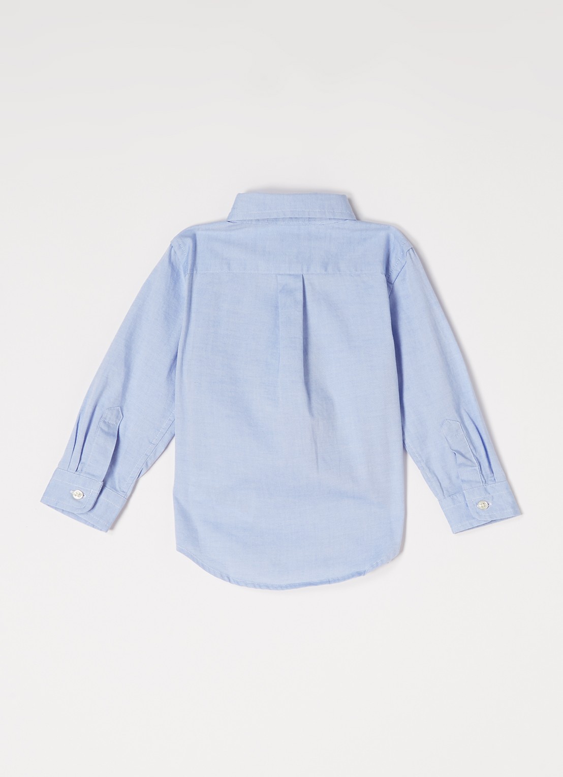 Ralph Lauren Overhemd met logoborduring - voorkant 2 lichtblauw