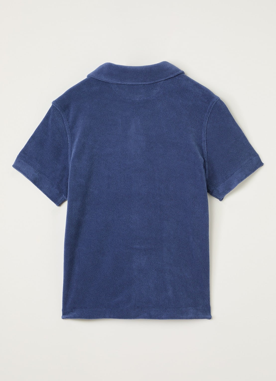 Ralph Lauren Overhemd van badstof - voorkant 2 donkerblauw